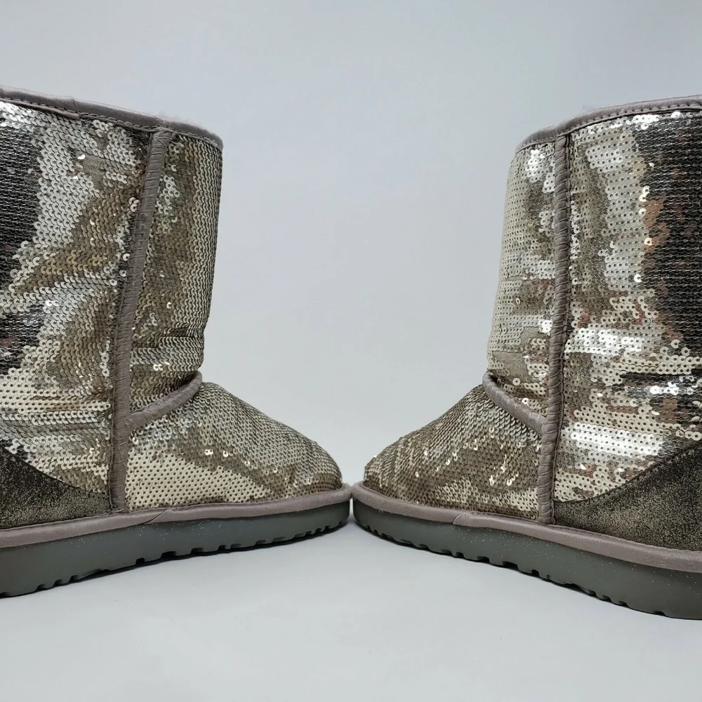 UGG Classic Short Sparkles Genuine Shearling Lined